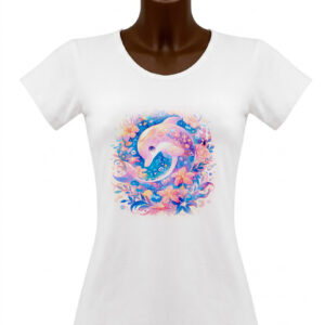 Tee-shirt basic slim fit femme